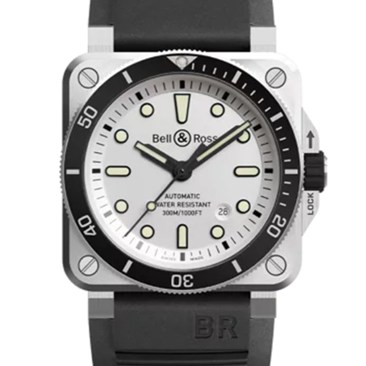 Bell & Ross BR 03-92 BR0392-D-WH-ST/SRB