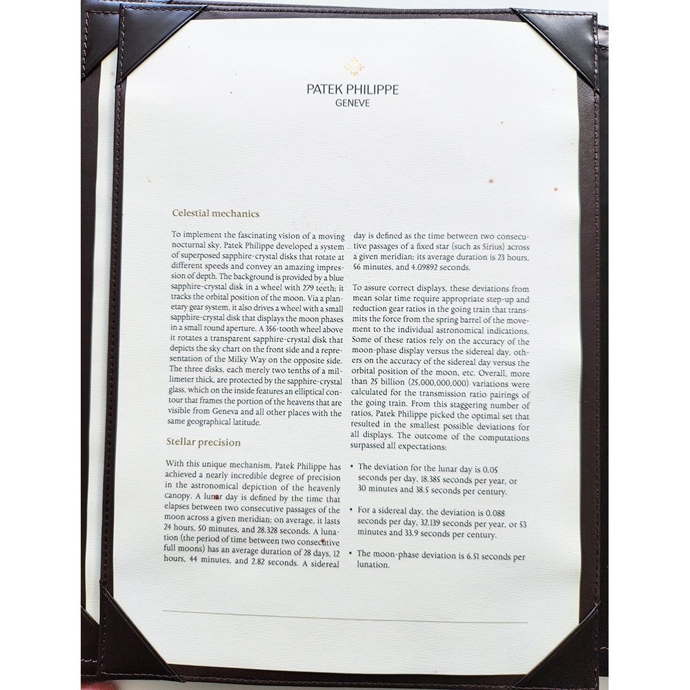 Patek Philippe Grand Complications 6102P-001