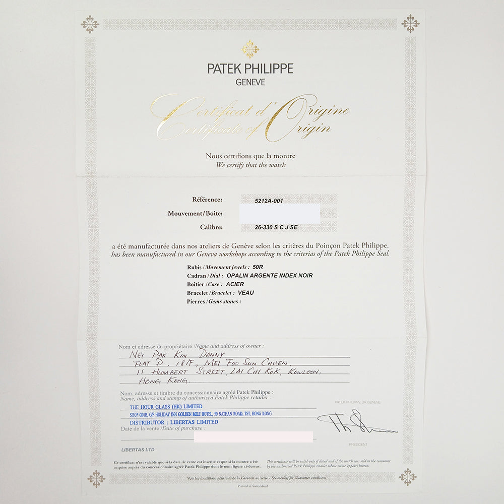 Patek Philippe Calatrava Weekly Calendar 5212A-001