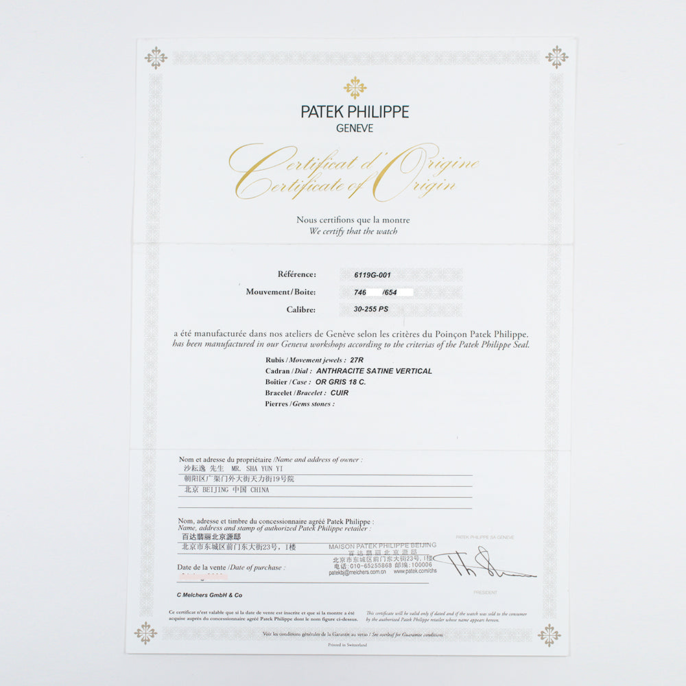 Patek Philippe Calatrava 6119G-001