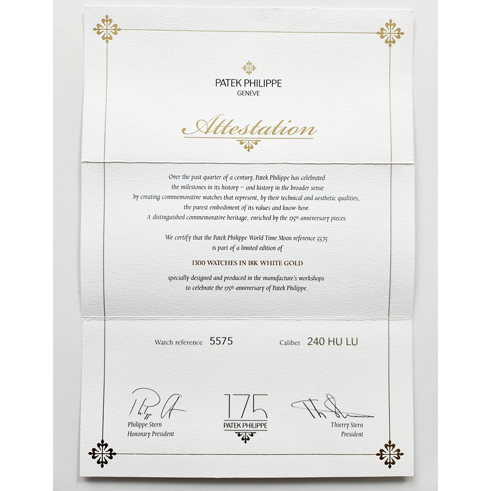 Patek Philippe World Time 5575G-001