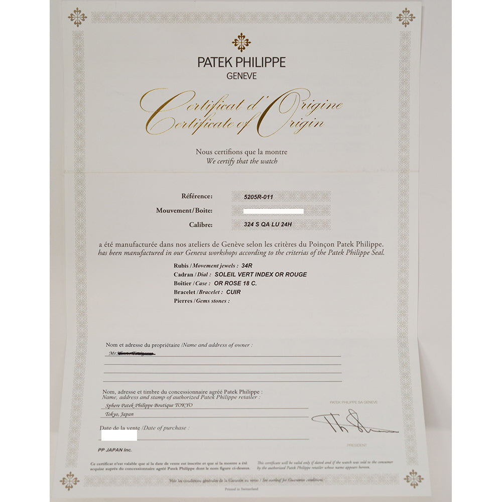 Patek Philippe Annual Calendar 5205R-011