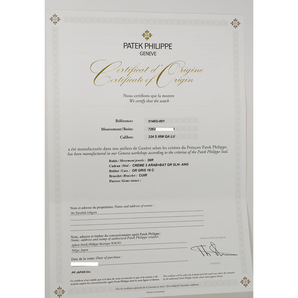 Patek Philippe Calatrava 5146G-001