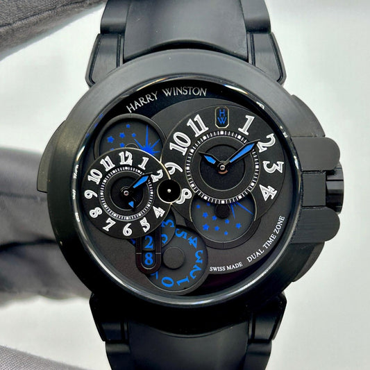 Harry Winston Ocean Dual Time Black Edition 44mm OCEATZ44ZZ007